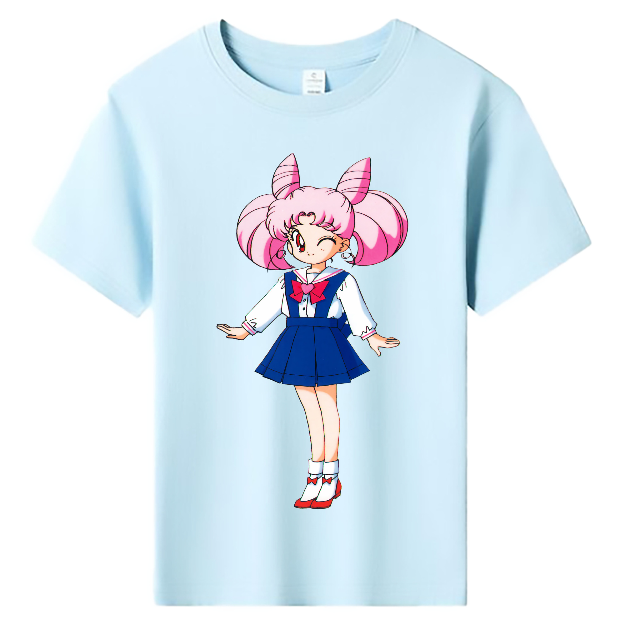（画像用） 美少女戦士セーラームーン ちびうさ Sailor Moon Chibiusa Tsukino Usagi Small Lady Serenity 綿100％キッズTシャツ（フロントプリント）